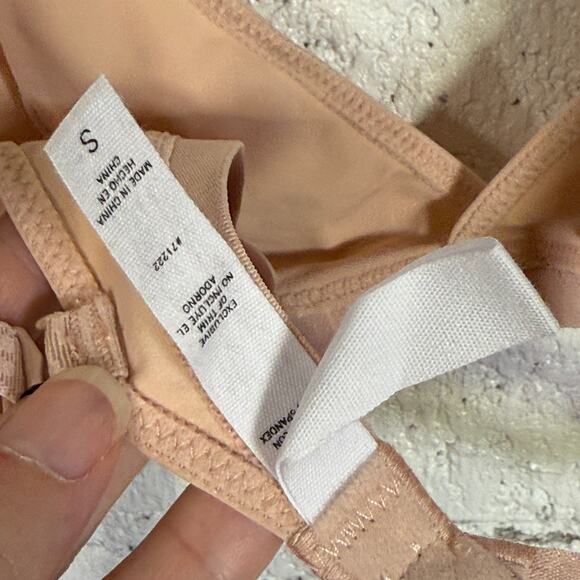 Steve Madden Women’s Triangle X-Back Lounge Bra bralette, rose dust small - Picture 7 of 7
